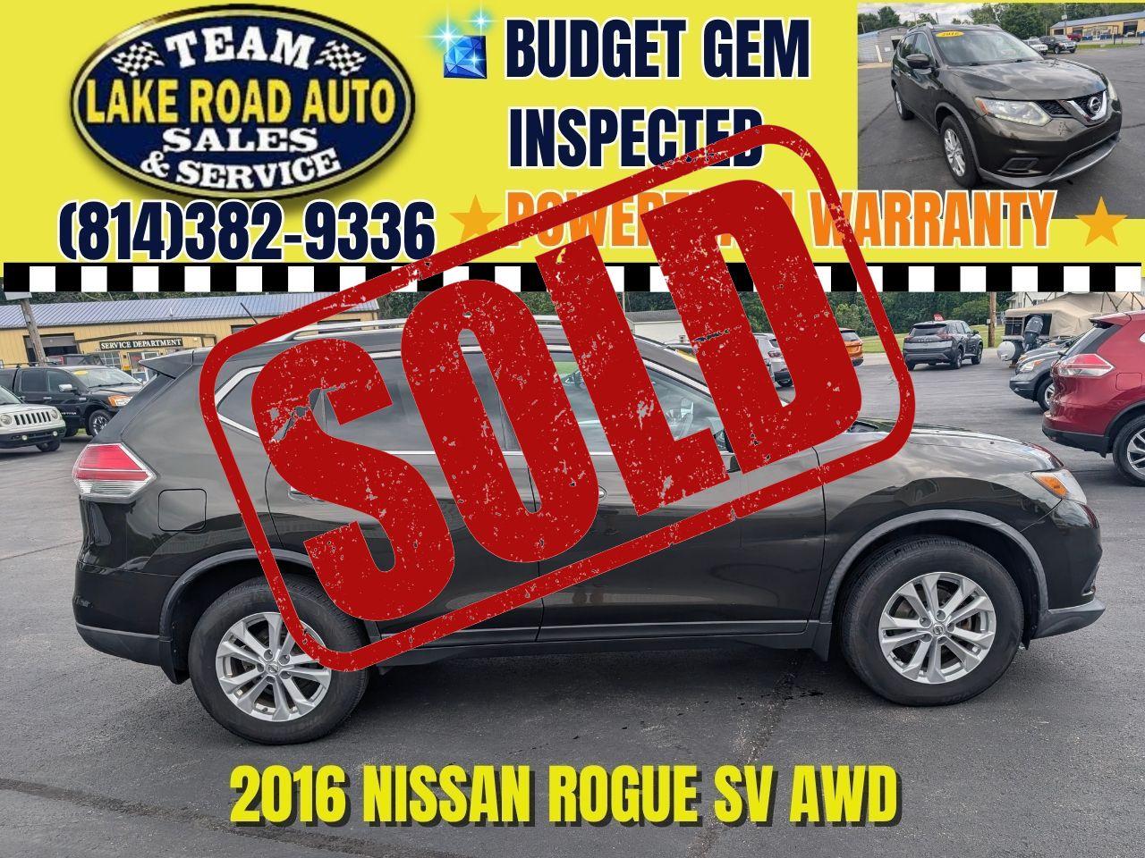 2016 Nissan Rogue AWD 4dr SV