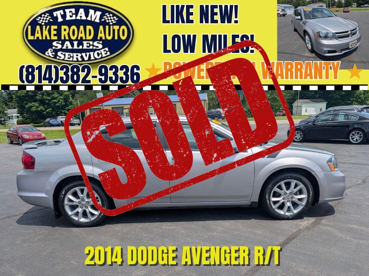 2014 Dodge Avenger 4dr Sdn R/T