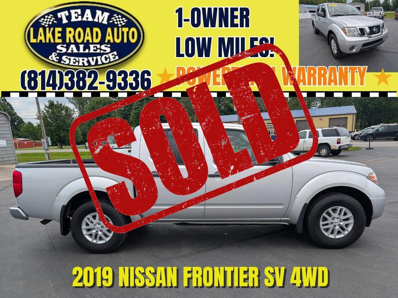 2019 Nissan Frontier Crew Cab 4x4 SV Auto