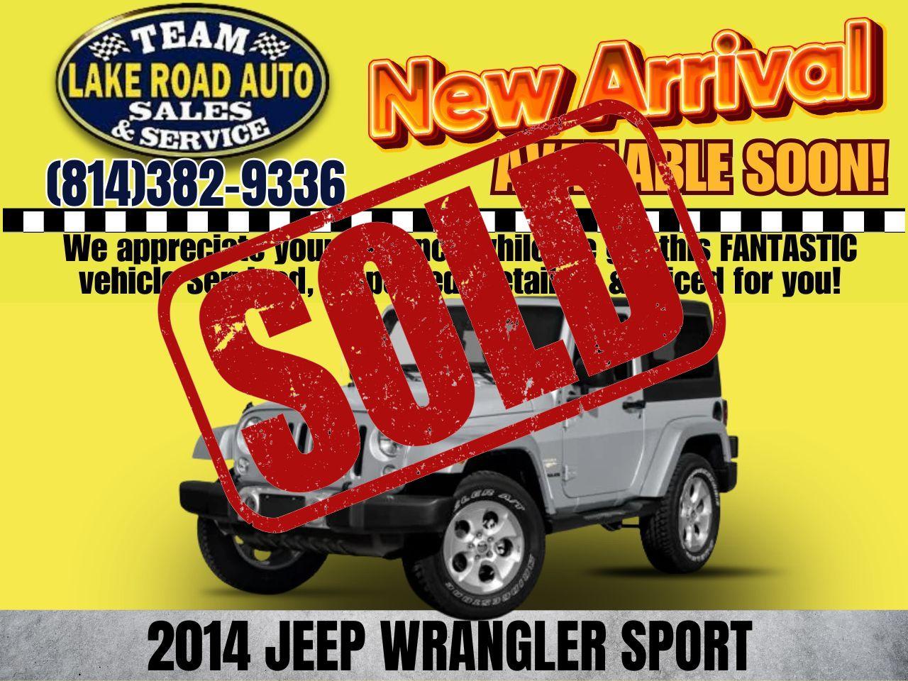 2014 Jeep Wrangler 4WD 2dr Sport