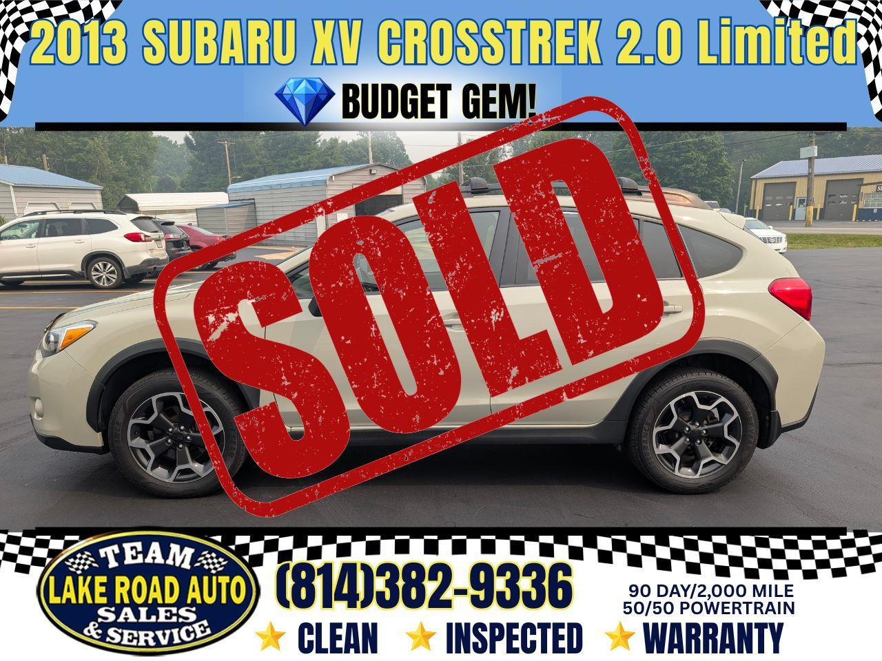 2013 Subaru XV Crosstrek 5dr Auto 2.0i Limited