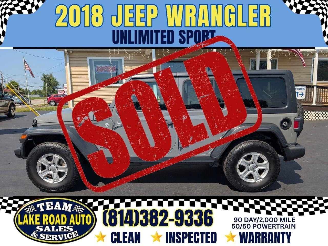 2018 Jeep Wrangler Unlimited Sport S 4x4