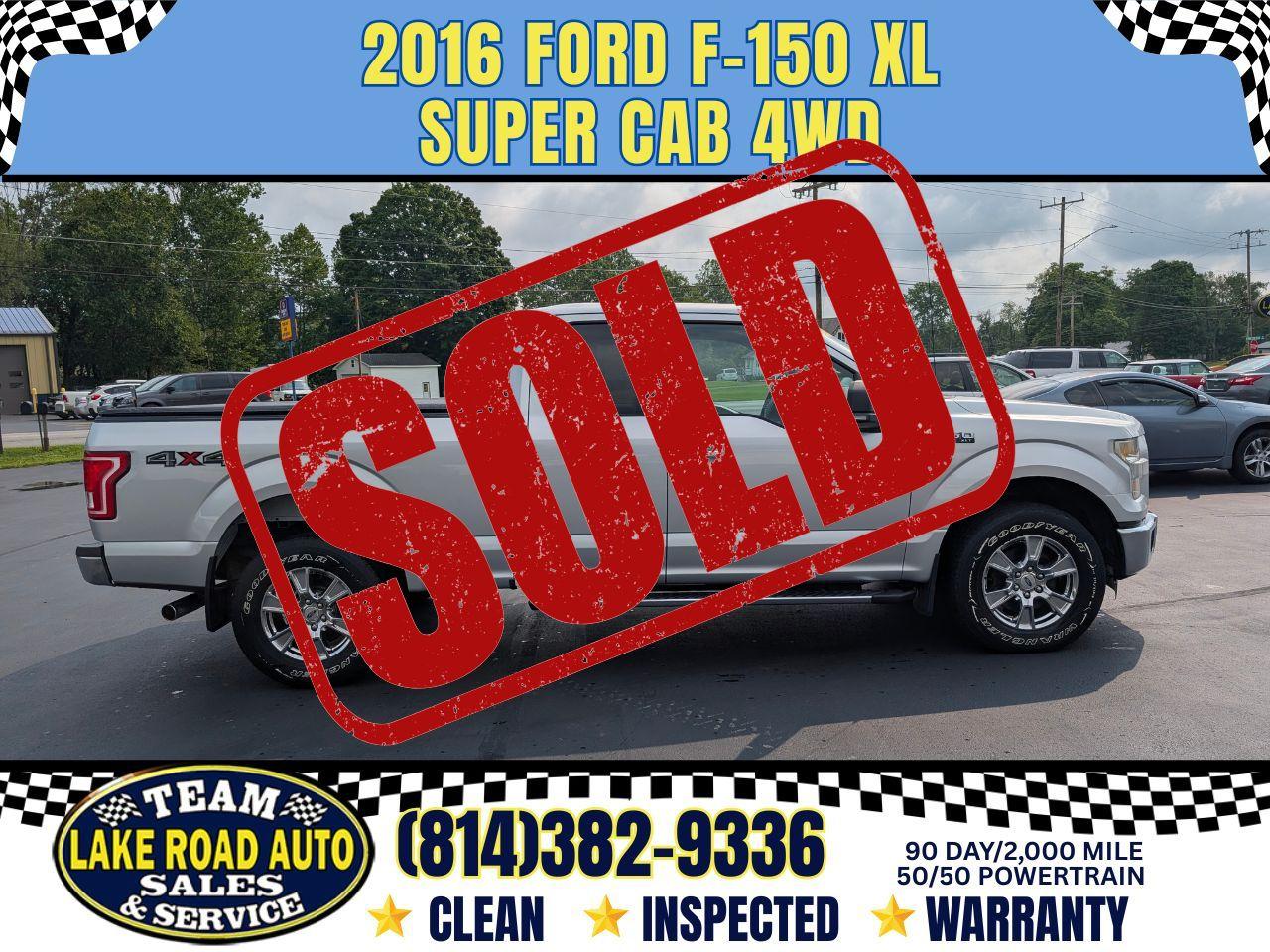 2016 Ford F-150 4WD SuperCab 133" XLT