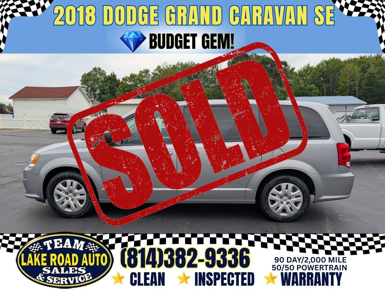 2018 Dodge Grand Caravan SE Wagon