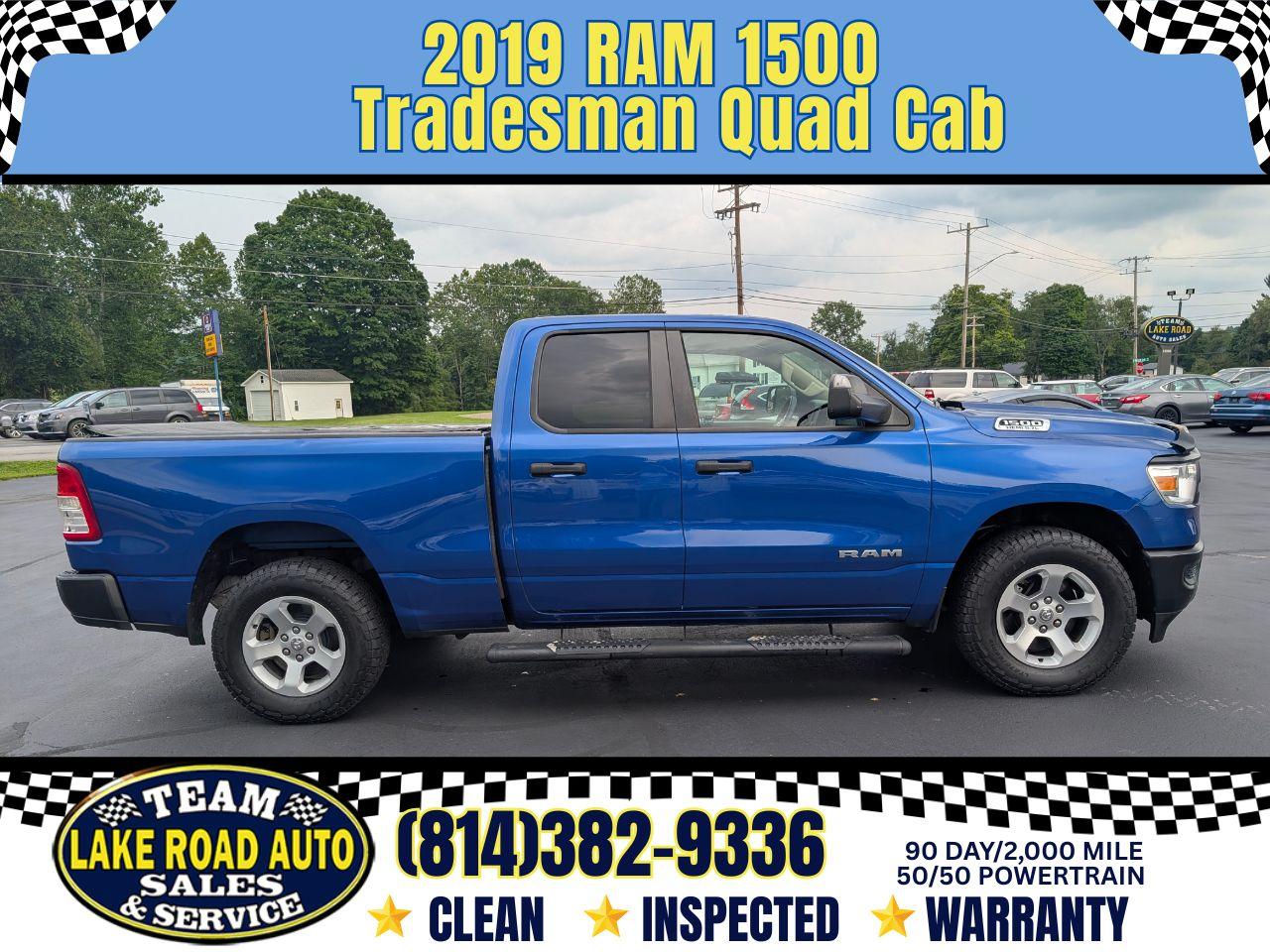 2019 RAM 1500 Tradesman 4x4 Quad Cab 6'4" Box