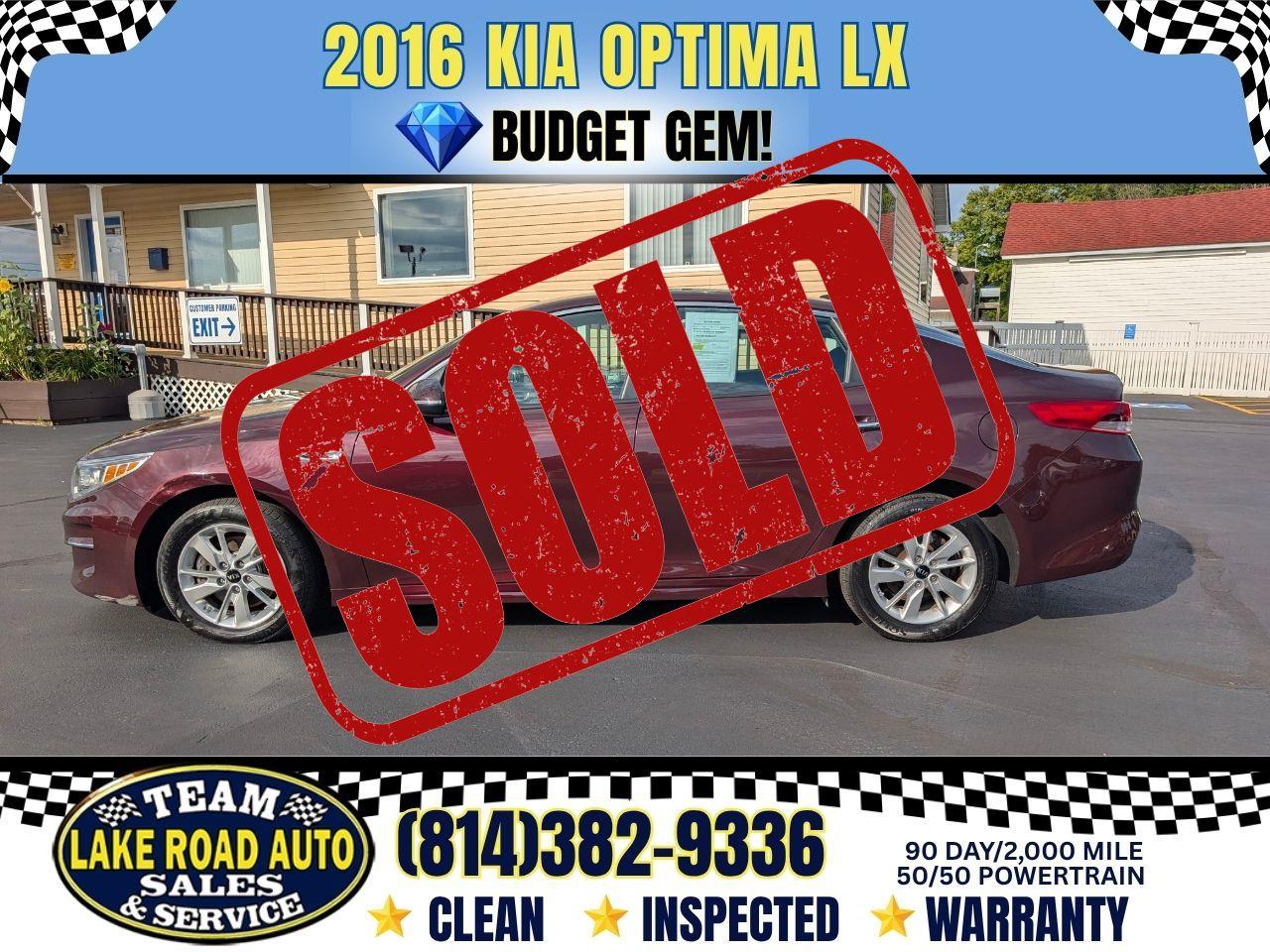 2016 Kia Optima 4dr Sdn LX