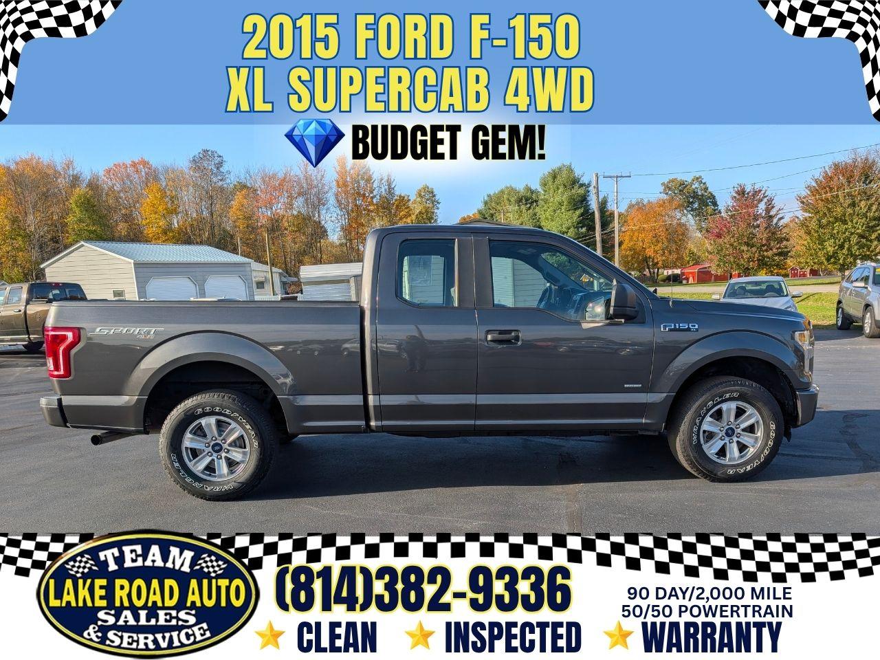 2015 Ford F-150 4WD SuperCab 145" XL