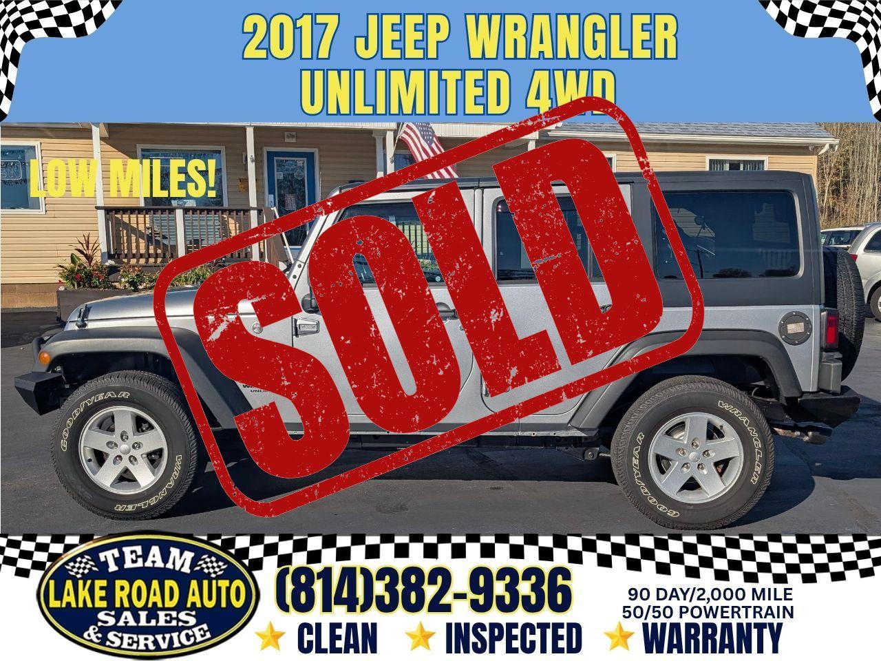 2017 Jeep Wrangler Unlimited Sport S