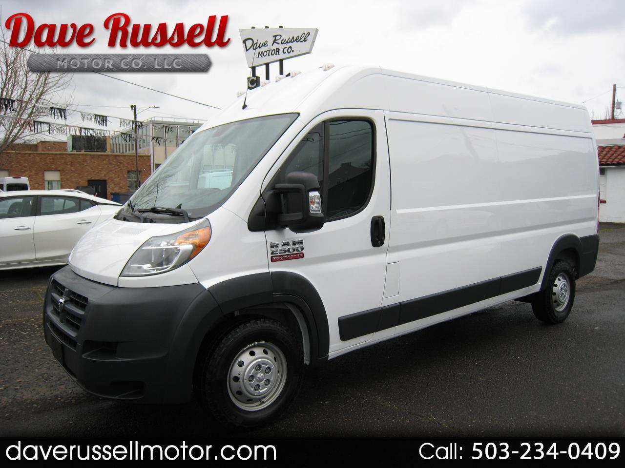 2018 RAM Promaster 2500 High Roof Tradesman Cargo Van 159-in. WB
