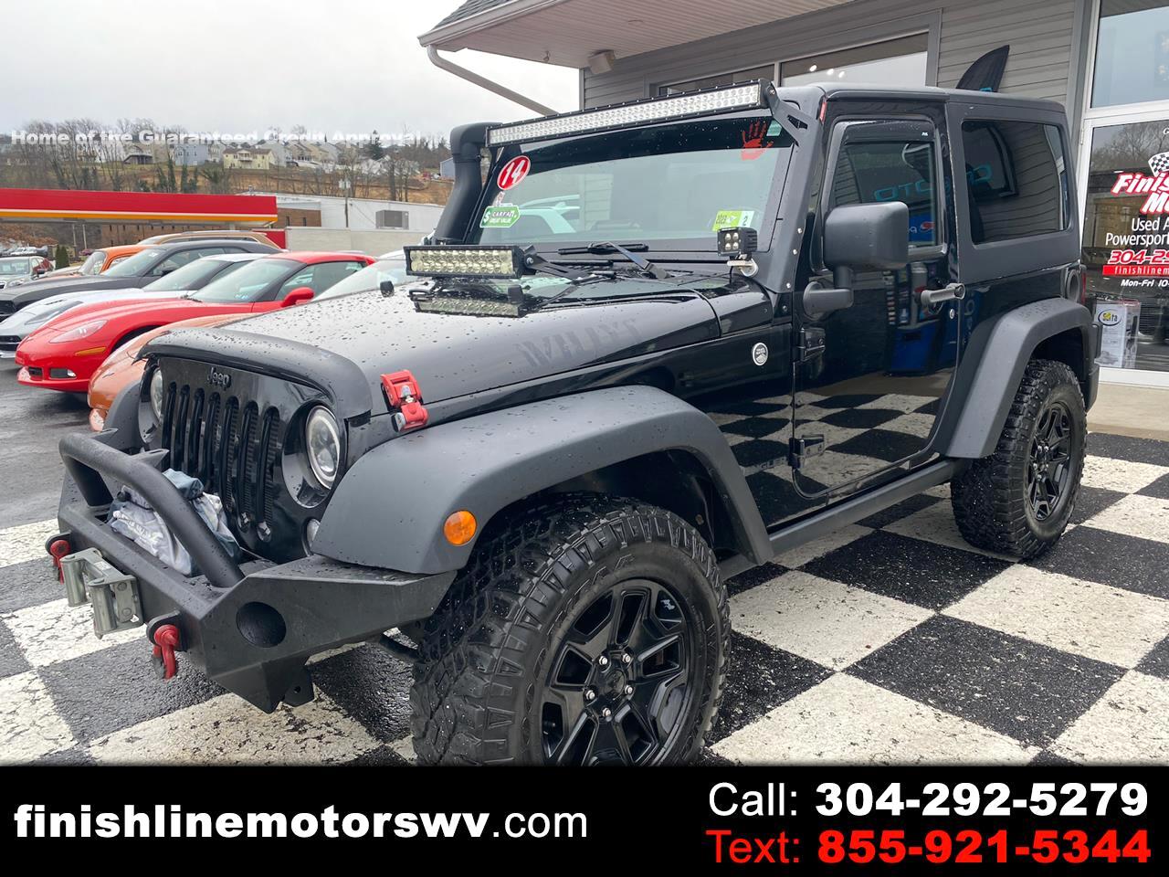 Used 2014 Jeep Wrangler 4WD 2dr Willys Wheeler for Sale in Morgantown WV  26508 Finish Line Motors