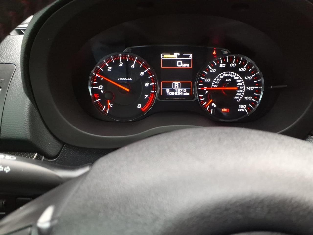 Subaru WRX Manual 2018