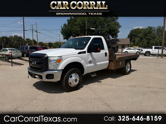 White 2015 Ford F-350 Super Duty Chassis Pickup Truck Four-Wheel Drive Automatic