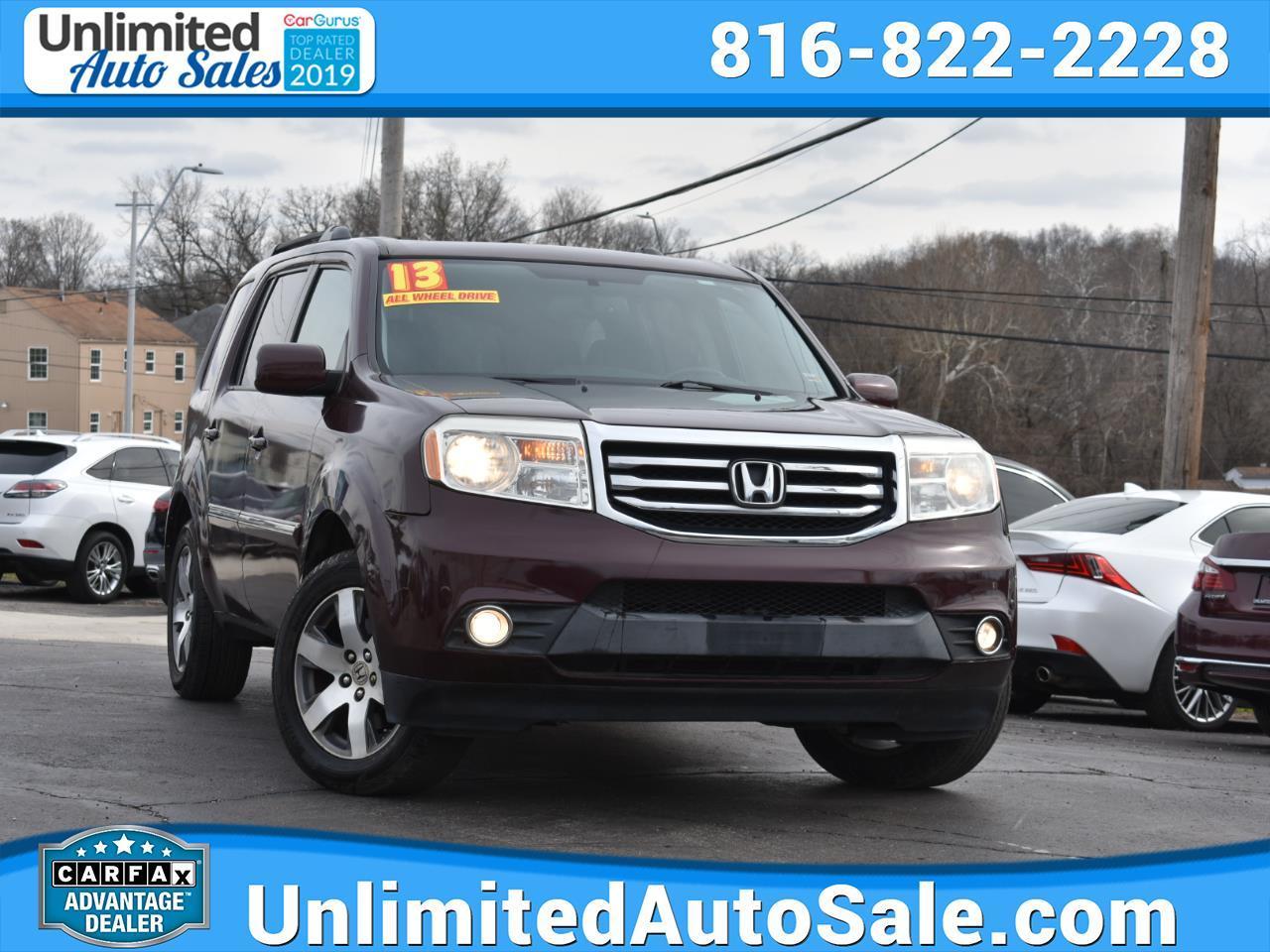 2013 Honda Pilot Touring 4WD 5-Spd AT with DVD