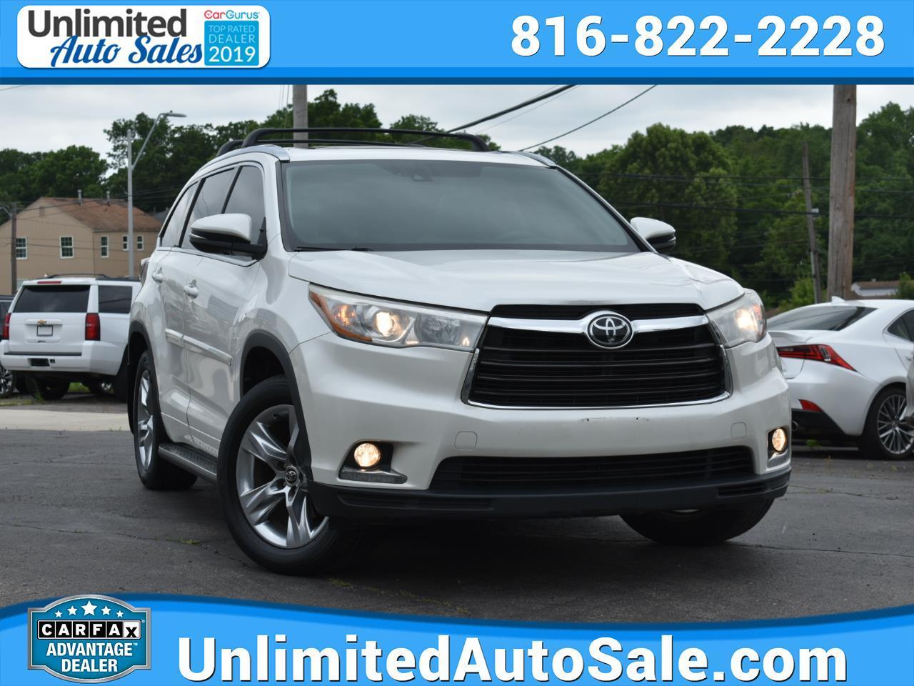 Toyota Highlander Limited AWD V6 2016