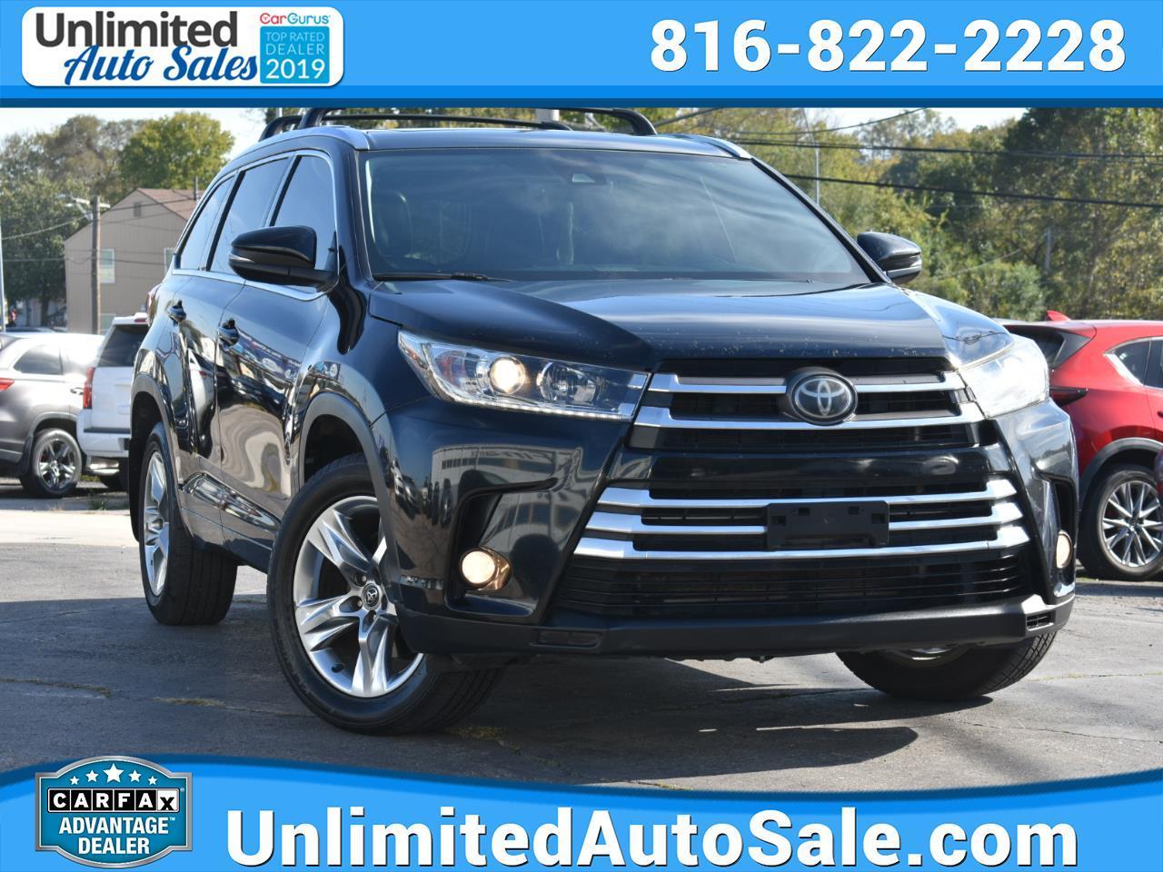 Toyota Highlander Limited FWD V6 2018