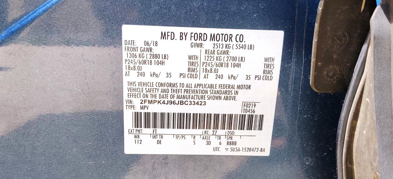 Ford Edge SEL AWD 2018