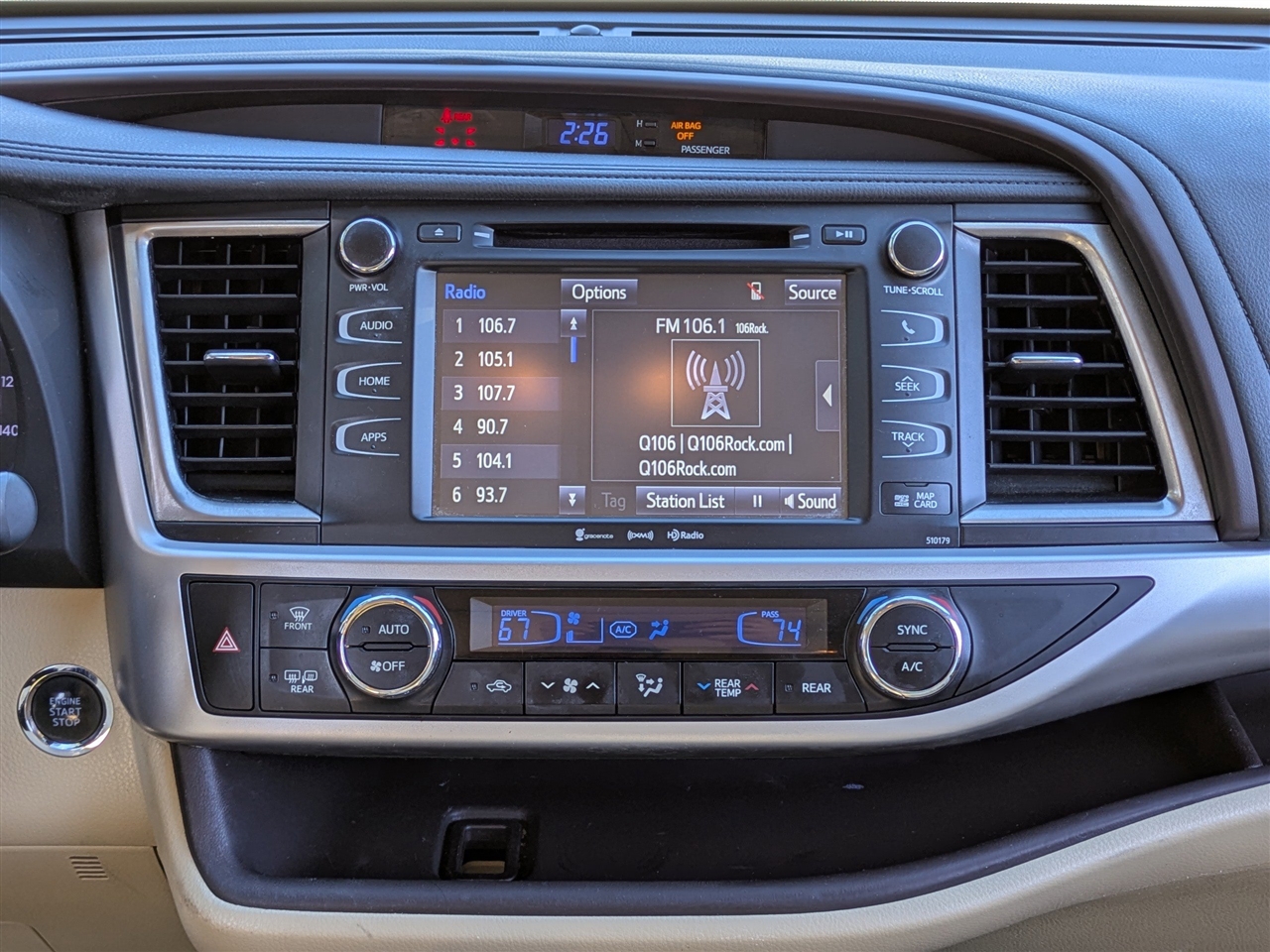 Toyota Highlander XLE FWD V6 2018