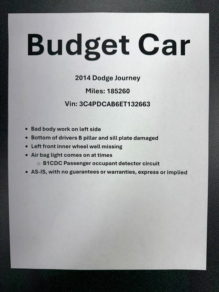Dodge Journey SE 2014