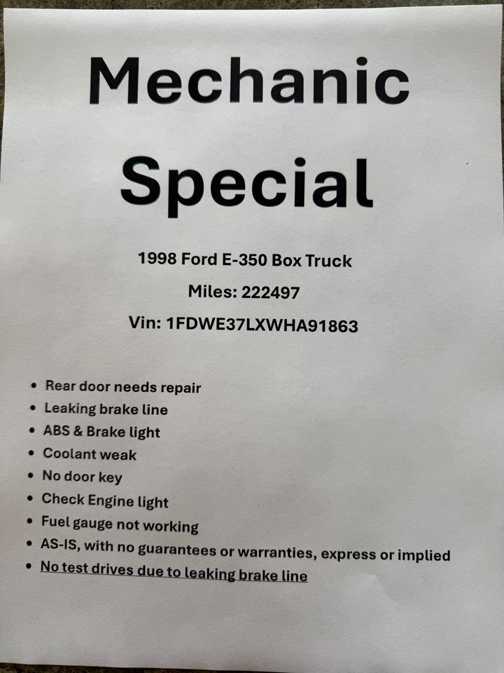 Ford Econoline E350 1998