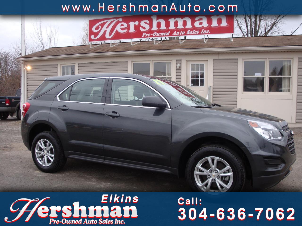 Used 2017 Chevrolet Equinox LS AWD for Sale in Elkins WV 26241 Hershman