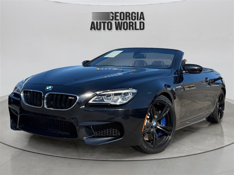 Black 2017 BMW M6 Convertible Rear-Wheel Drive Automatic