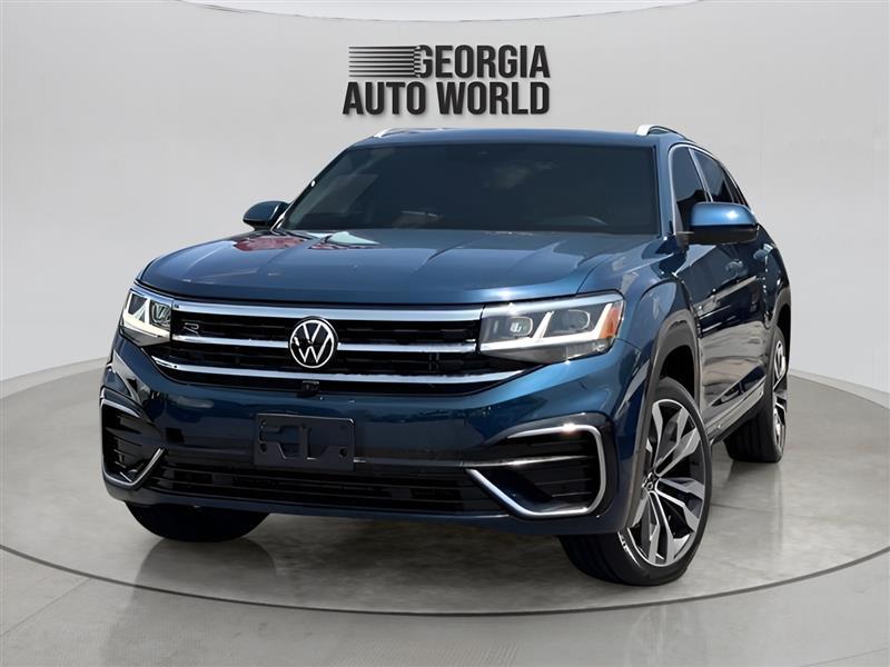 Blue 2021 Volkswagen Atlas Cross Sport SUV / Crossover All-Wheel Drive Automatic