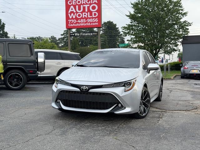 Silver 2019 Toyota Corolla Hatchback XSE FWD Hatchback Front-Wheel Drive Manual