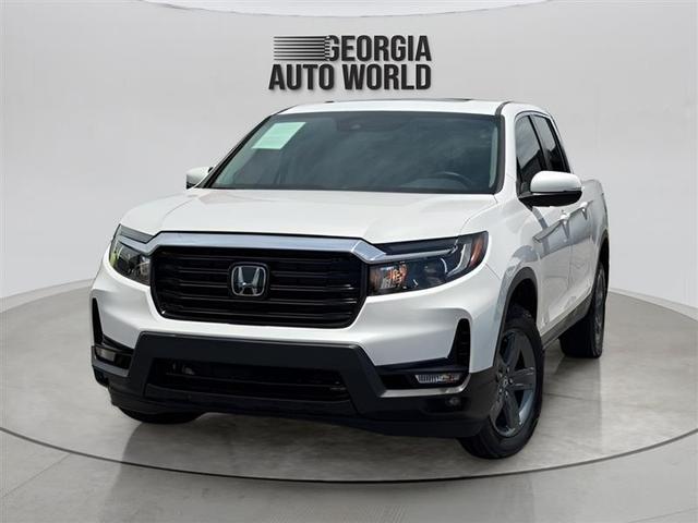 White 2023 Honda Ridgeline Pickup Truck All-Wheel Drive Automatic