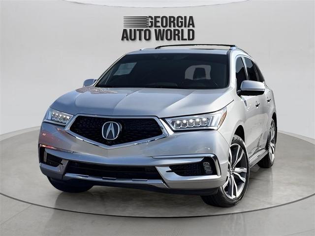 Silver 2019 Acura MDX SUV / Crossover Front-Wheel Drive Automatic