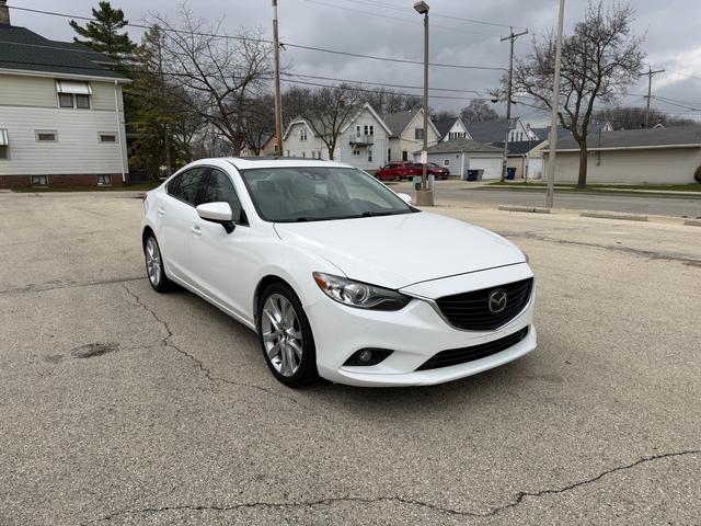 White 2015 Mazda MAZDA6 i Grand Touring Sedan Front-Wheel Drive Automatic