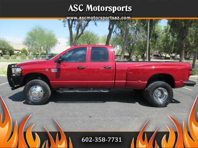 Red 2007 Dodge RAM 3500 Pickup Truck Automatic