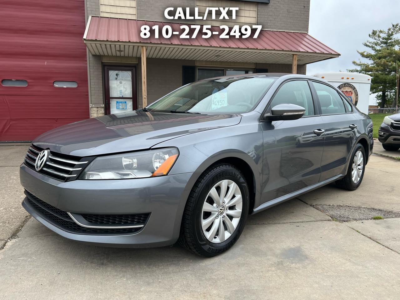 Volkswagen Passat 4dr Sdn 2.5L Auto S PZEV 2012