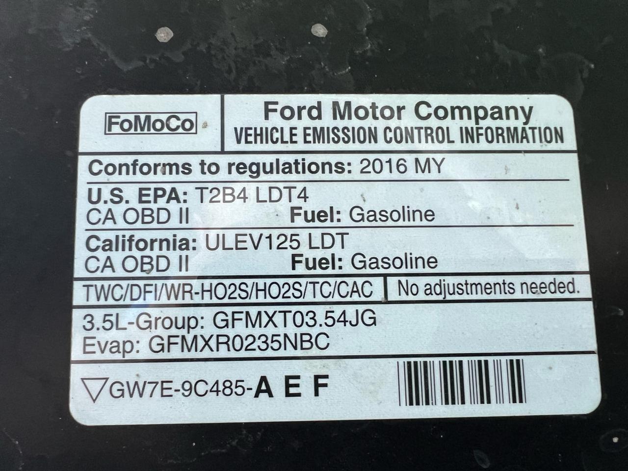 Ford F-150 4WD SuperCrew 145" King Ranch 2016