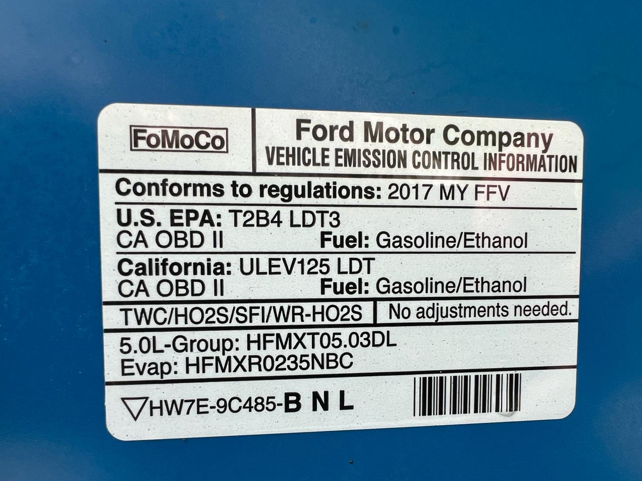 Ford F-150 XLT SuperCrew 6.5-ft. Bed 4WD 2017
