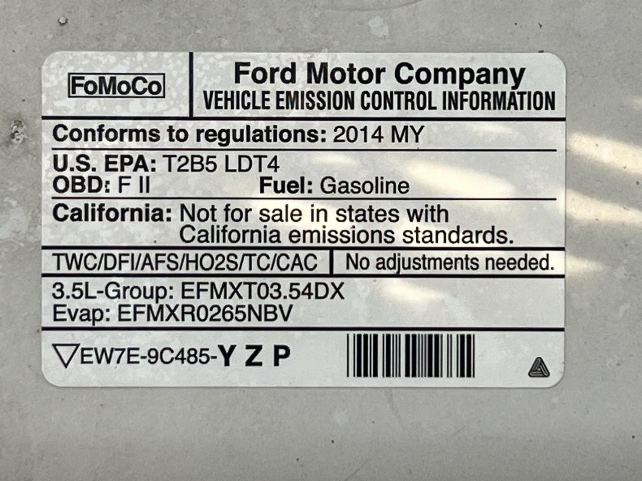Ford F-150 4WD SuperCrew 145" King Ranch 2014