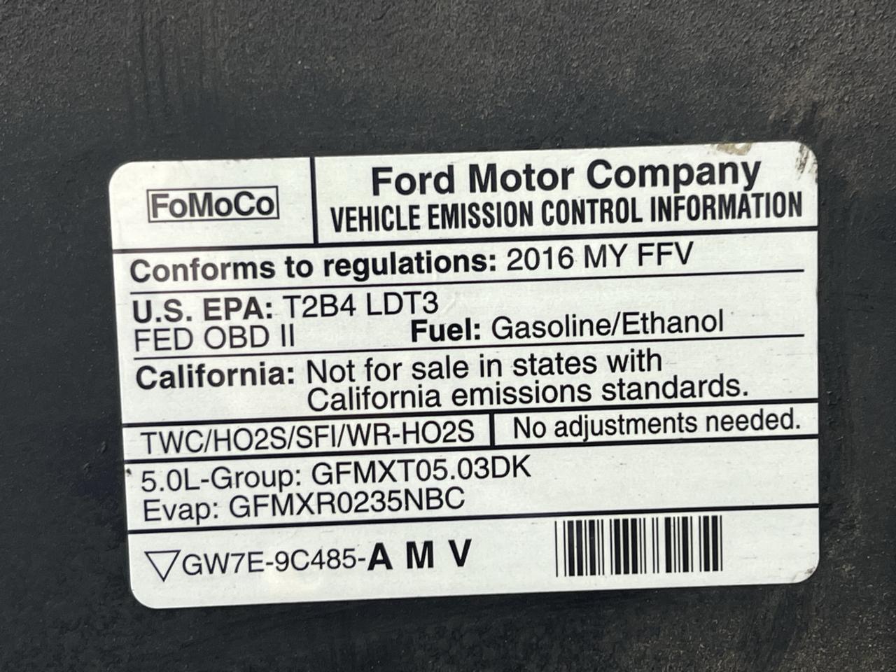 Ford F-150 4WD SuperCab 145" XLT 2016