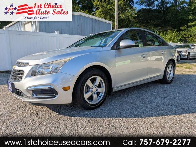 Silver 2015 Chevrolet Cruze Sedan Front-Wheel Drive Automatic