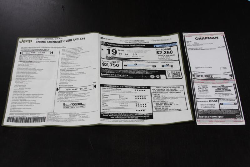 Jeep Grand Cherokee Overland 4WD 2014
