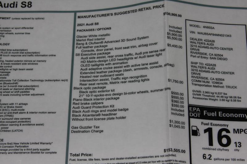 Audi S8  2021