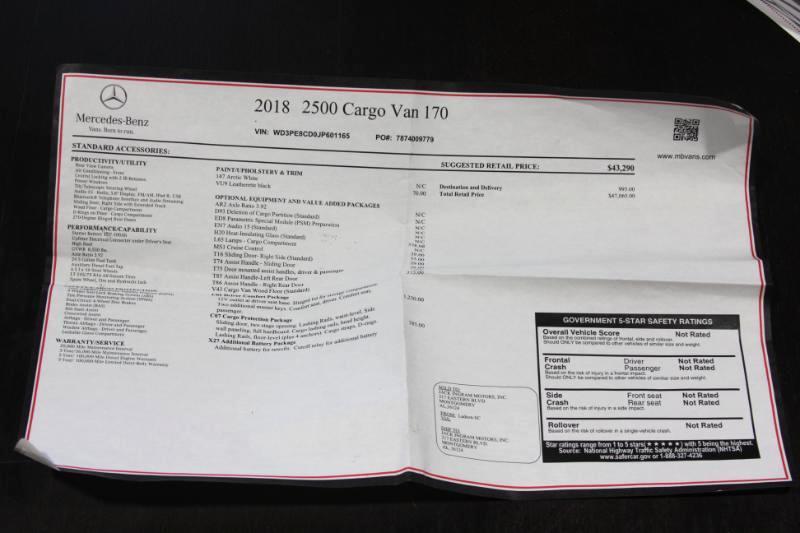 Mercedes-Benz Sprinter 2500 High Roof 170-in. WB 2018