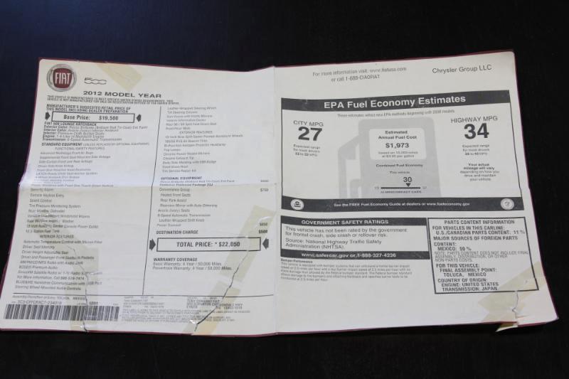 Fiat 500 Lounge 2012