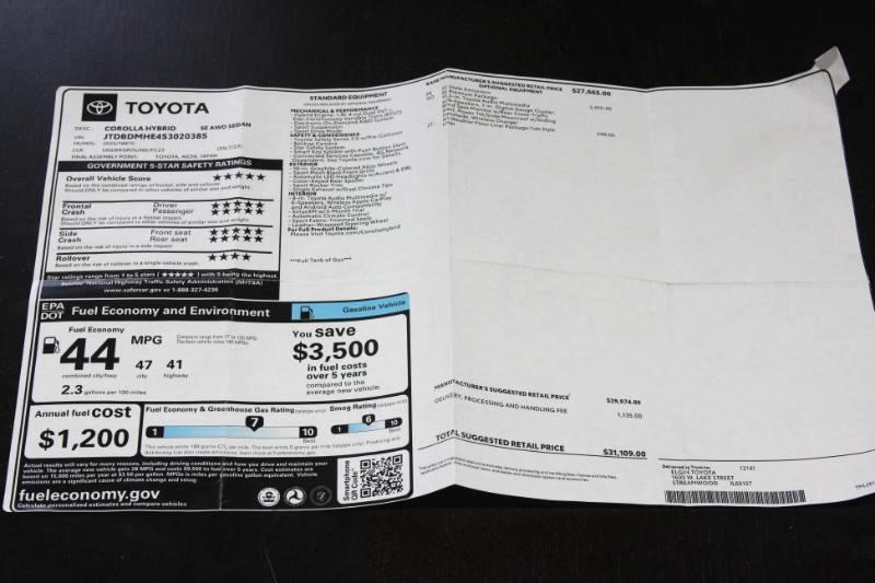 Toyota Corolla Hybrid  2025