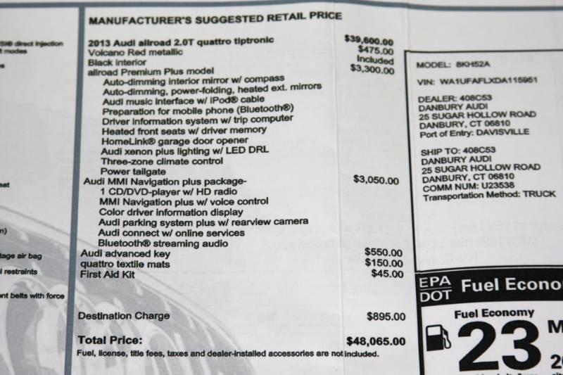 Audi allroad 2.0T Premium quattro Tiptronic 2013