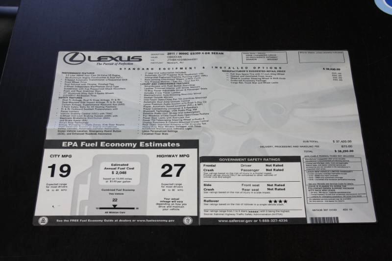 Lexus ES 350 Sedan 2011