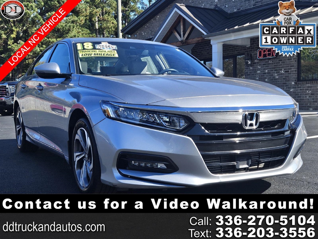 2018 Honda Accord Sedan EX-L 1.5T CVT