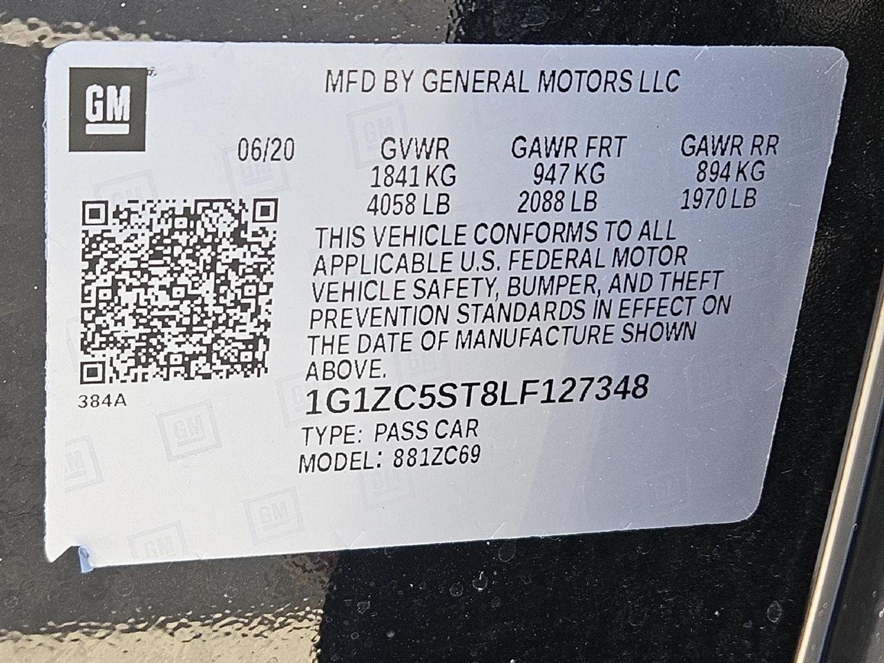 Chevrolet Malibu LS Fleet 2020