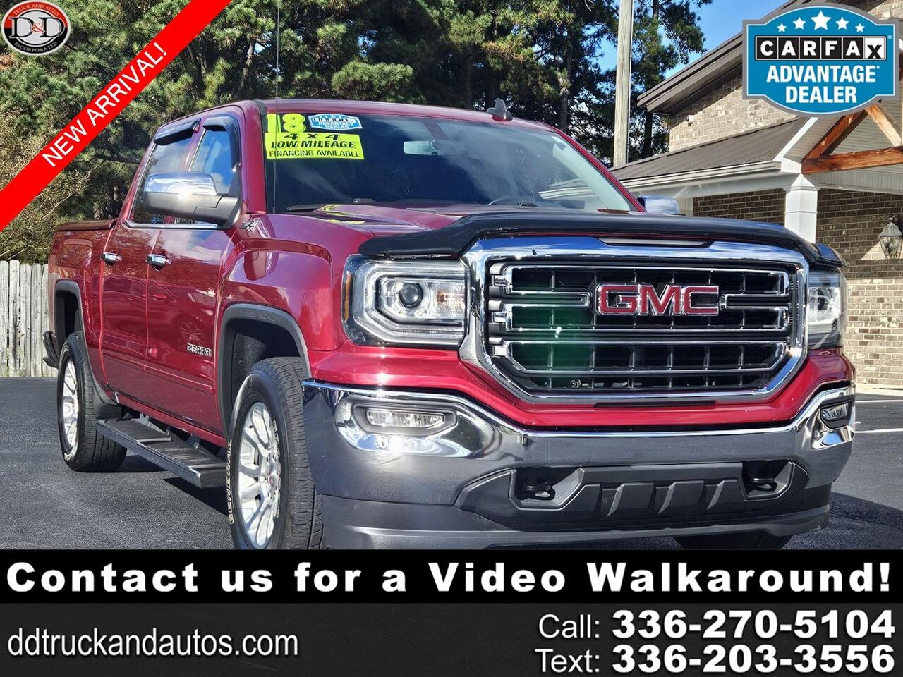 2018 GMC Sierra 1500 SLE Crew Cab 4WD