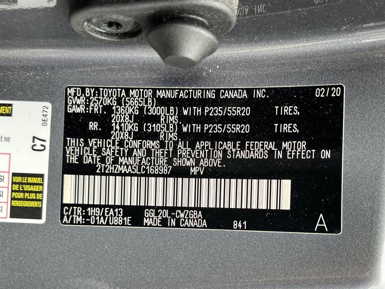 Lexus RX 350 FWD 2020