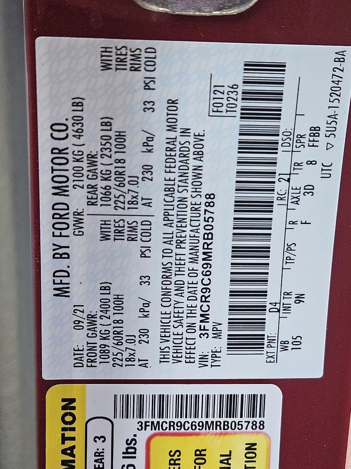 Ford Bronco Sport Outer Banks 2021