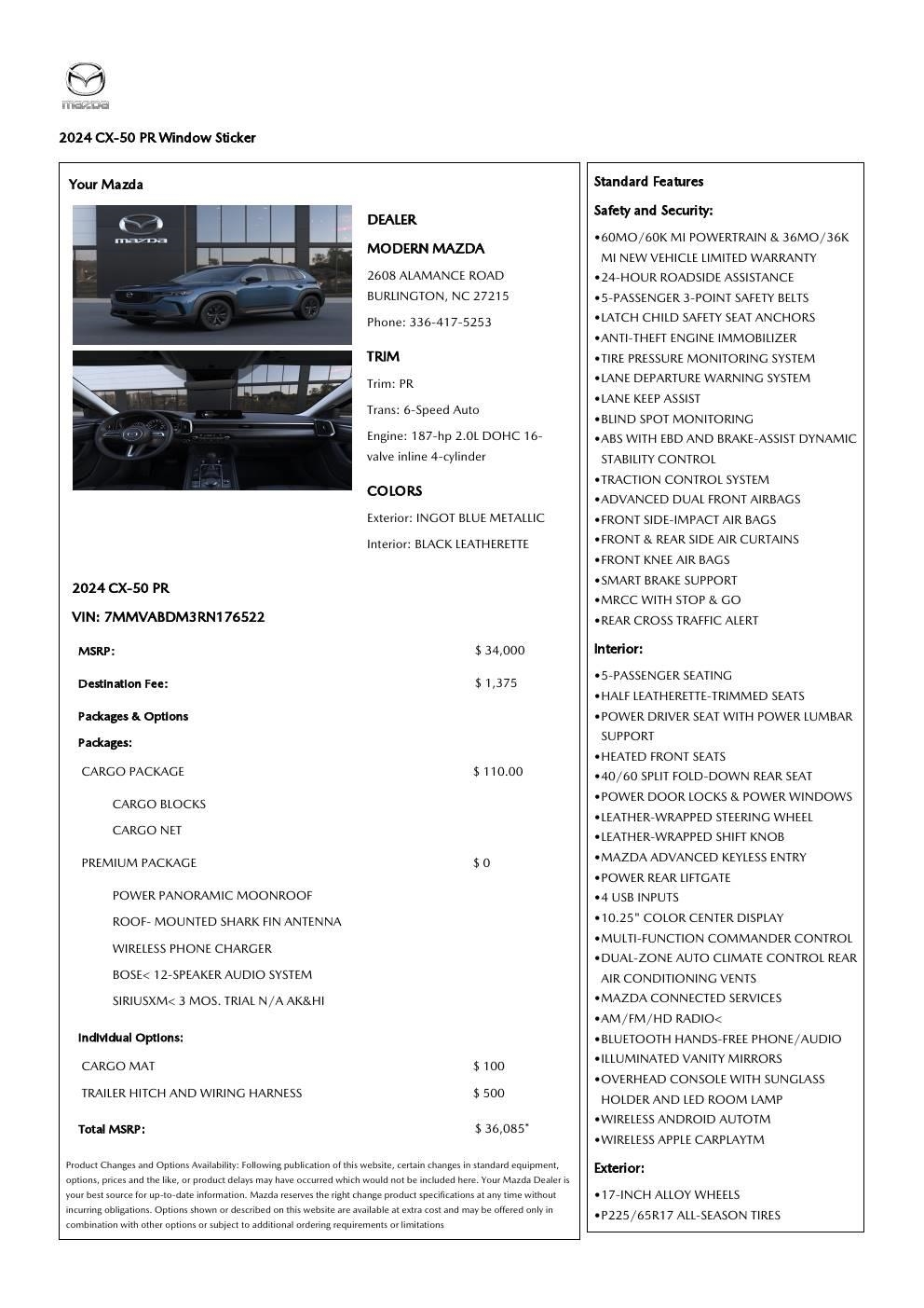 Mazda CX-50 2.5 S Premium 2024